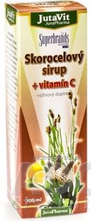 JutaVit Skorocelový sirup + vitamín C