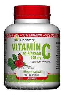 BIO Pharma Vitamín C so šípkami 500 mg