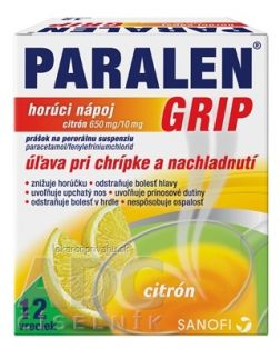 PARALEN GRIP horúci nápoj citrón 650 mg/10 mg
