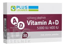 PLUS LEKÁREŇ Vitamín A+D 5000 IU/400 IU
