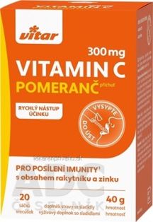 VITAR vitamín C 300 mg + rakytník + zinok