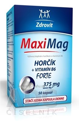 Zdrovit MaxiMag HORČÍK FORTE (375 mg) + VITAMÍN B6