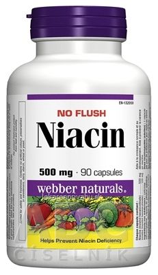 Webber Naturals Niacin 500 mg (nealergický)