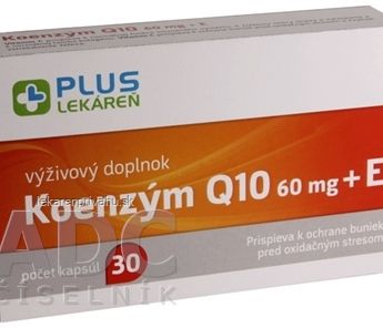 PLUS LEKÁREŇ Koenzým Q10 60 mg + E