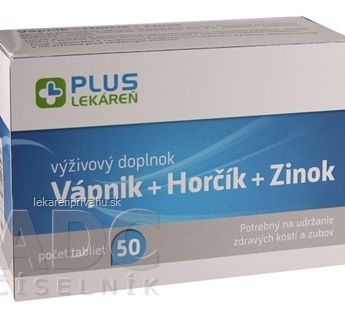 PLUS LEKÁREŇ Vápnik + Horčík + Zinok