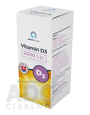 ADAMPharm Vitamín D3 2000 I.U.